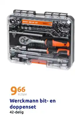 Action Werckmann bit- en doppenset aanbieding