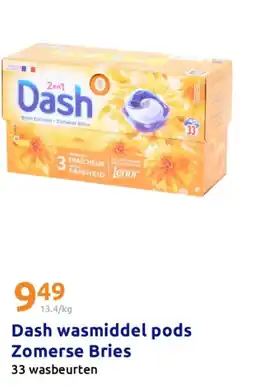 Action Dash wasmiddel pods Zomerse Bries aanbieding