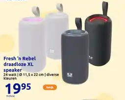 Action Fresh 'n Rebel draadloze XL speaker aanbieding