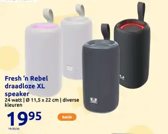 Fresh 'n Rebel draadloze XL speaker