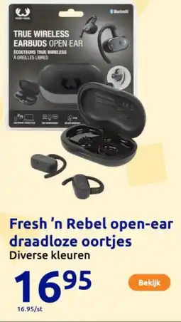 Action Fresh 'n Rebel open-ear draadloze oortjes aanbieding