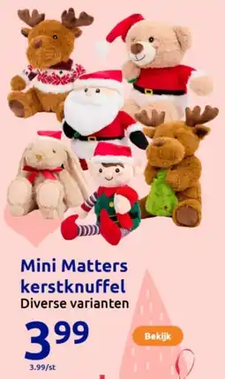 Action Mini Matters kerstknuffel aanbieding