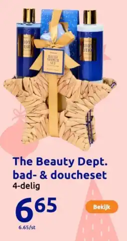 Action The Beauty Dept. bad- & doucheset aanbieding