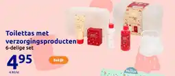 Action Toilettas met verzorgingsproducten aanbieding