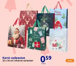 Action Kerst cadeautas aanbieding
