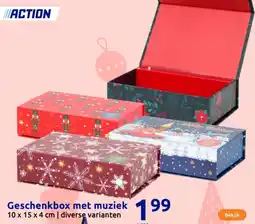 Action Geschenkbox met muziek aanbieding