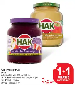 Carrefour Groenten of fruit Hak aanbieding