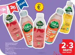 Carrefour Gearomatiseerd water Infusion en Vitamin+ Volvic aanbieding