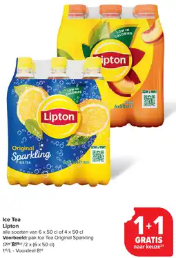 Carrefour Ice Tea Lipton aanbieding