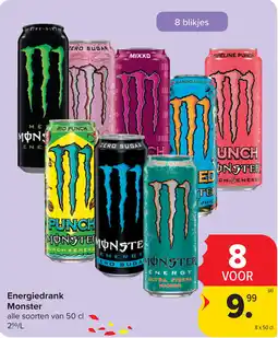 Carrefour Energiedrank Monster aanbieding