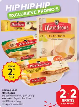 Carrefour Gamma kaas Maredsous aanbieding