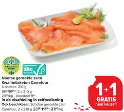 Carrefour Noorse gerookte zalm Kwaliteitsketen Carrefour aanbieding