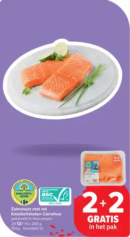 Carrefour Zalmmoot met vel Kwaliteitsketen Carrefour aanbieding