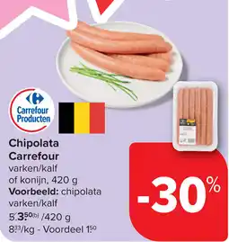 Carrefour Chipolata Carrefour aanbieding