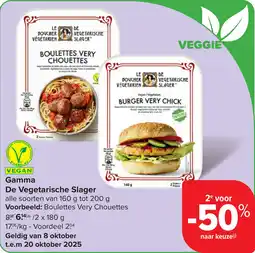 Carrefour Gamma De Vegetarische Slager aanbieding