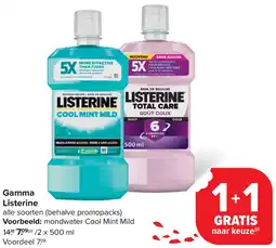 Carrefour Gamma Listerine aanbieding