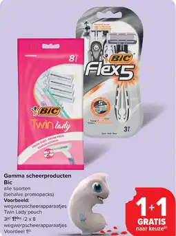Carrefour Gamma scheerproducten BiC aanbieding