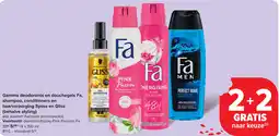 Carrefour Gamma deodorants en douchegels Fa, shampoo, conditioners en haarverzorging Syoss en Gliss aanbieding