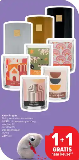 Carrefour Kaars in glas aanbieding