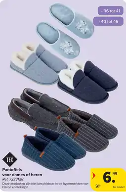 Carrefour Pantoffels voor dames of heren aanbieding
