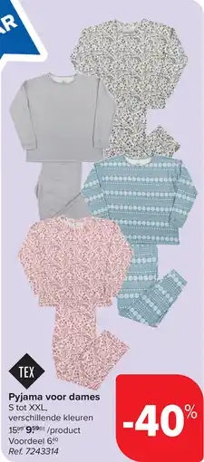 Carrefour Pyjama voor dames aanbieding