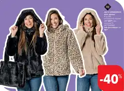 Carrefour Jas in imitatiebont voor dames aanbieding