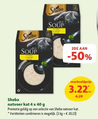 Sheba natvoer kat 4 x 40 g