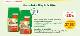 Maxi Zoo Cat's Best Original 40 L aanbieding