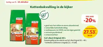 Maxi Zoo Cat's Best Original 40 L aanbieding