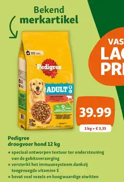 Maxi Zoo Pedigree droogvoer hond 12 kg aanbieding