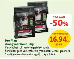 Maxi Zoo Pro Plan droogvoer hond 3 kg aanbieding