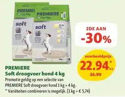 Maxi Zoo PREMIERE Soft droogvoer hond 4 kg aanbieding