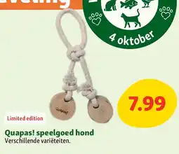Maxi Zoo Quapas! speelgoed hond aanbieding