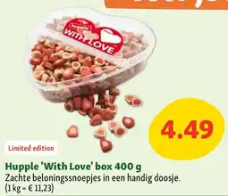 Maxi Zoo Hupple 'With Love' box 400 g aanbieding