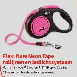 Maxi Zoo Flexi New Neon Tape rollijnen en ledlichtsysteem aanbieding