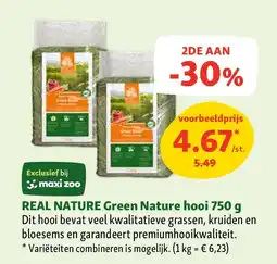 Maxi Zoo REAL NATURE Green Nature hooi 750 g aanbieding
