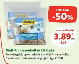 Maxi Zoo MultiFit mezenbollen 20 stuks aanbieding
