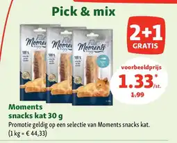 Maxi Zoo Moments snacks kat 30 g aanbieding