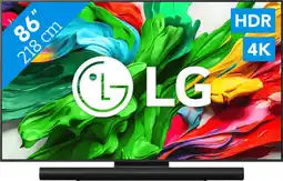 Coolblue LG 86 QNED86 EVO 4K (2025) + Sonos Arc Ultra Noir aanbieding