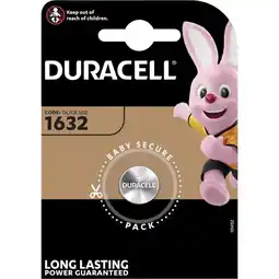 Decathlon Duracell CR1632 3V Lithiumbatterij - 1 stuk aanbieding