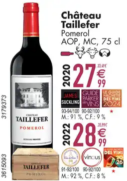 Cora Château Taillefer aanbieding