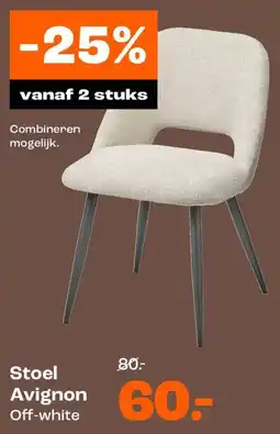 Kwantum Stoel Avignon aanbieding