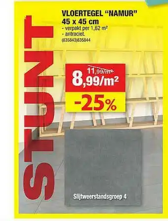 Hubo Vloertegel Namur 45 X 45 Cm aanbieding