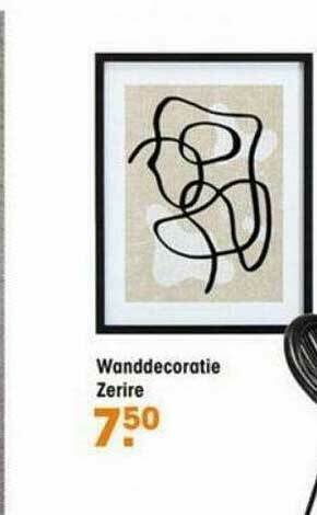 Kwantum Wanddecoratie Zerire aanbieding