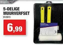 5-delige Muurverfset