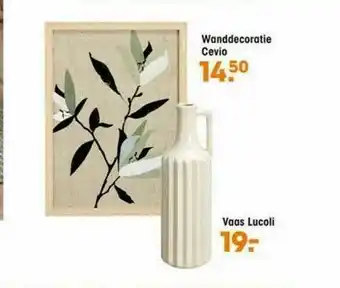 Kwantum Wanddecorate Cevio Vaas Lucoli aanbieding