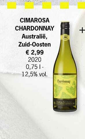 Lidl Cimarosa Chardonnay aanbieding