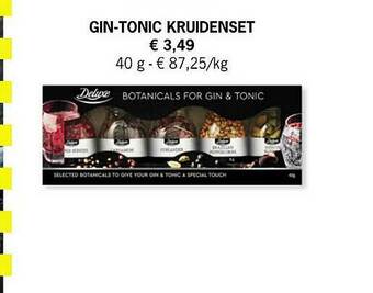 Lidl Gin Tonic Kruidenset aanbieding