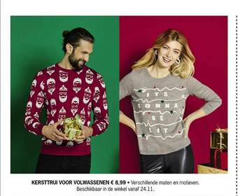 Lidl Kersttrui Voor Volwassenen aanbieding