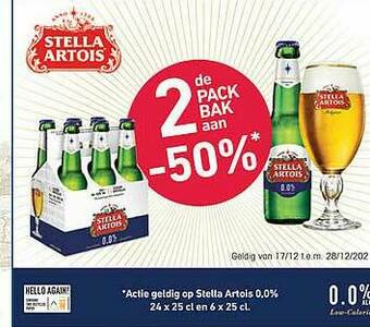 Prik en Tik Stella Artois aanbieding